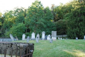 Knickerbocker Cemetery next to mansion in Schaghticoke, Rensselaer, New York.