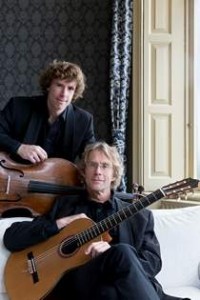 The Fonda-Kaaij duo of Dutch musicians Douw Fonda, cello, and Martin Kaaij, guitar.